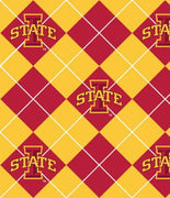 Premium Anti-Pill Iowa State Argyle Fleece B25