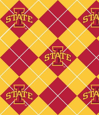 Premium Anti-Pill Iowa State Argyle Fleece B25