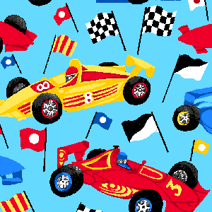 Premium Anti-Pill Race Cars B36