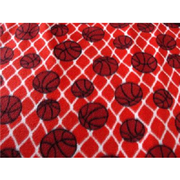 Basketballs Orange Fleece