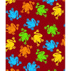 Premium Anti-Pill Frogs Red Fleece B549