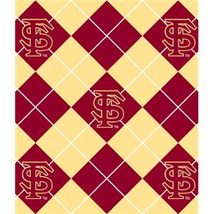 Premium Anti-Pill Florida State Argyle Fleece B644