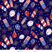 Premium Anti-Pill 4th Of July Celebration Fleece B966