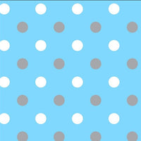 Premium Anti-Pill Simply Dots Blue Grey Fleece B970