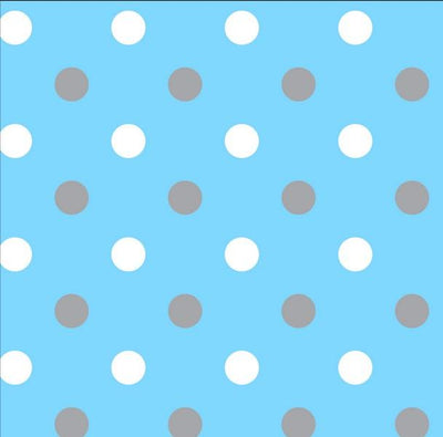 Premium Anti-Pill Simply Dots Blue Grey Fleece B970