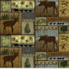 Premium Anti-Pill Mountain Pines & Lodge Fleece B983 "LAST PIECE MEASURES 1 YARD 25 INCHES"