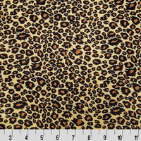 Cheetah Charmeuse Satin TAN BROWN SP-27