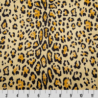Cheetah Charmeuse Satin LEOPARD GOLD SP-28