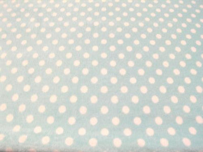 Polka Dot Cuddle Fur BABY BLUE 