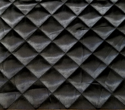 Black 1-1/2 Quilted Satin