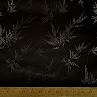 Chinese Bamboo Brocade Black