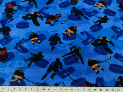 Anti-Pill Blue Hockey Fleece 480