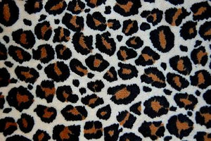 Jaguar Minky Cuddle Fur BROWN BLACK TAN