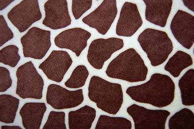 Giraffe Minky Cuddle Fur BROWN MINT
