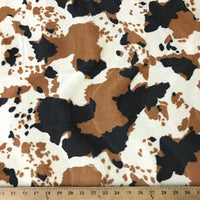 Velboa Animal Skins Fur Cow Brown Black Lot 2