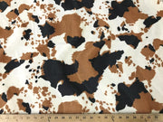 Velboa Animal Skins Fur Cow Brown Black Lot 2