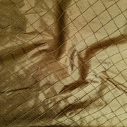 Embroidered Pintuck Silk Dupioni 50" BROWN