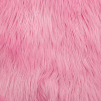 Long Pile Shaggy Fur BUBBLE GUM