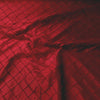 Embroidered Pintuck Silk Dupioni 50" BURGUNDY