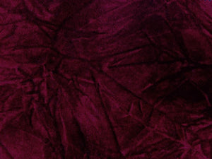 Upholstery Crushed Velvet Burgundy