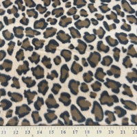 Anti-Pill Camel Leopard Fleece