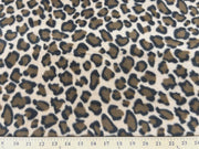Anti-Pill Camel Leopard Fleece