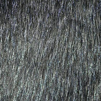 Long Pile METALLIC SHAGGY fur CHARCOAL