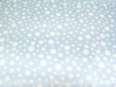 Multi Dot Charmeuse Satin BABY BLUE 