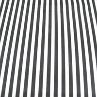 1/4 Inch Striped Charmeuse Satin BLACK