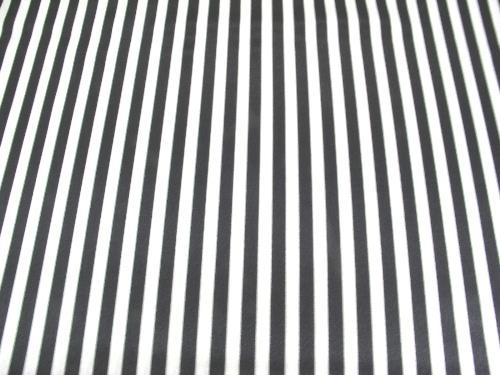 1/4 Inch Striped Charmeuse Satin BLACK