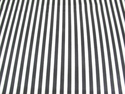 1/4 Inch Striped Charmeuse Satin BLACK
