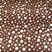 Multi Dot Charmeuse Satin BROWN/PINK