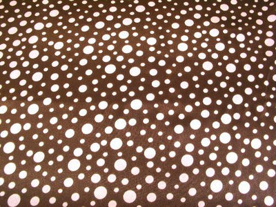 Multi Dot Charmeuse Satin BROWN/PINK