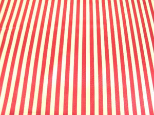 Striped Charmeuse Satin RED "LAST PIECE MEASURES 1 YARD 24 INCHES"