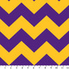 Premium Anti-Pill Chevron Stripes Purple Gold Fleece 516