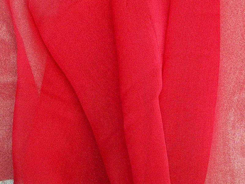 Two Tone Chiffon 58" RED