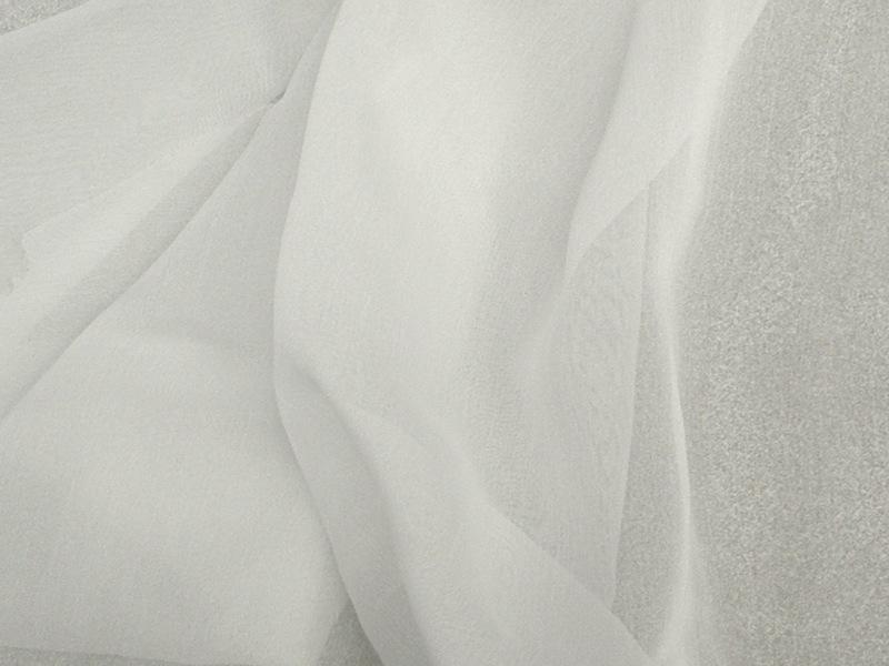 Two Tone Chiffon 58" WHITE