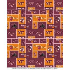 Anti-Pill Virginia Tech Fleece B376 "LAST PIECE MEASURES 1 YARD 28 INCHES"