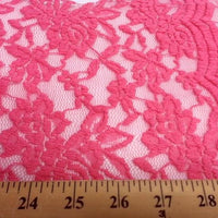 Jacquard Stretch Lace NEW CORAL