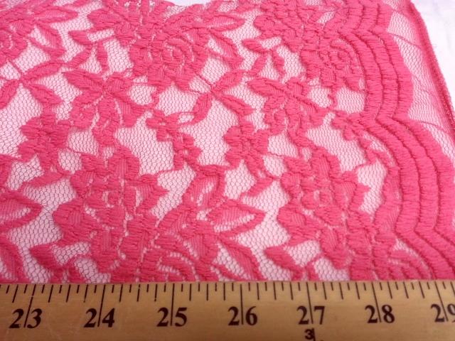 Jacquard Stretch Lace NEW CORAL