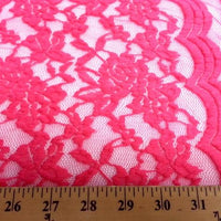 Jacquard Stretch Lace SEXY CORAL