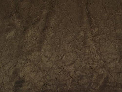 Crushed Charmeuse Satin BROWN