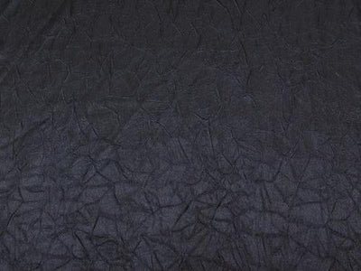 Crushed Charmeuse Satin NAVY BLUE
