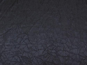 Crushed Charmeuse Satin NAVY BLUE