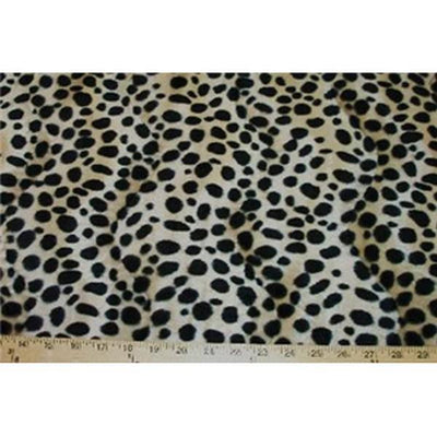 Velboa Animal Skins Fur Dalmatian Tan
