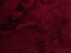 Long Pile Shaggy Fur DARK RED