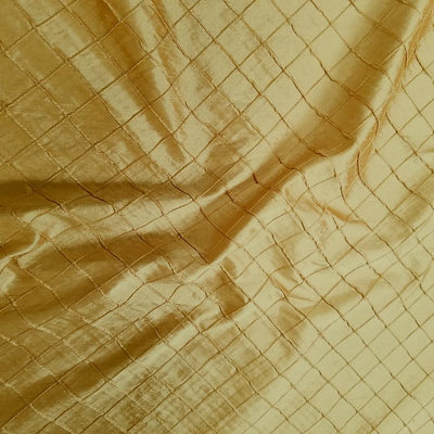 Embroidered Pintuck Silk Dupioni 50