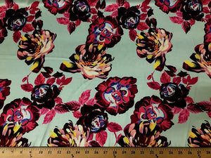 SWATCHES Dull Floral Charmeuse Silky