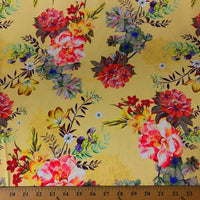 SWATCHES Dull Floral Charmeuse Silky