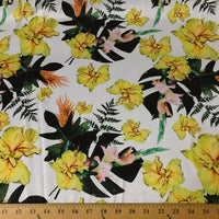 SWATCHES Dull Floral Charmeuse Silky